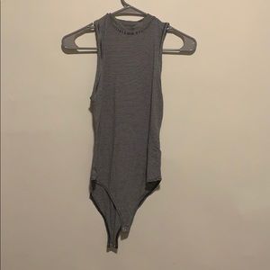 Black and white striped forever 21 tank top